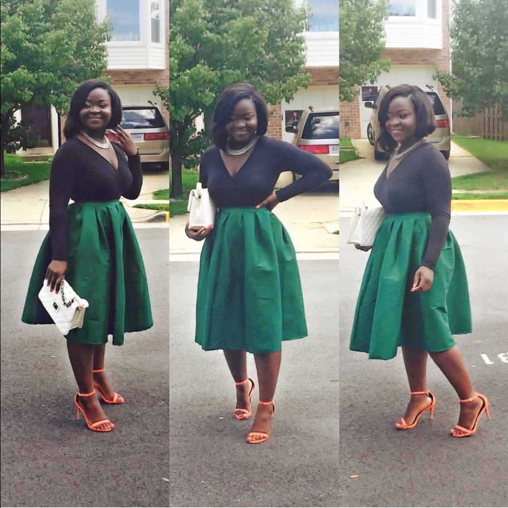 🔥Green Medi skirt 🔥